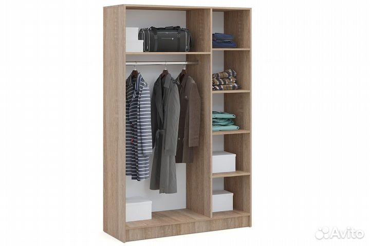 Алёна Спальня с 3-х дверным шкафом (Дуб сонома/Белый)