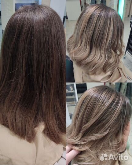 Кератиновое выпрямление волос, окрашивания