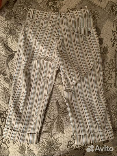 Брюки по колено Gunex Италия полосы принт летние