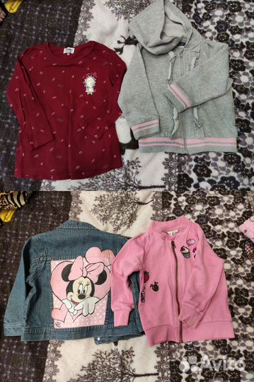 Большой пакет одежды для девочки 2-4 г. 86-104
