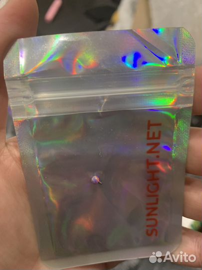 Титановая накрутка на пирсинг (в нос/ухо) с опалом