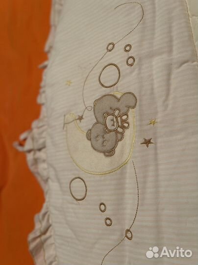 Бортики (бампер) в детскую кроватку 7 предметов