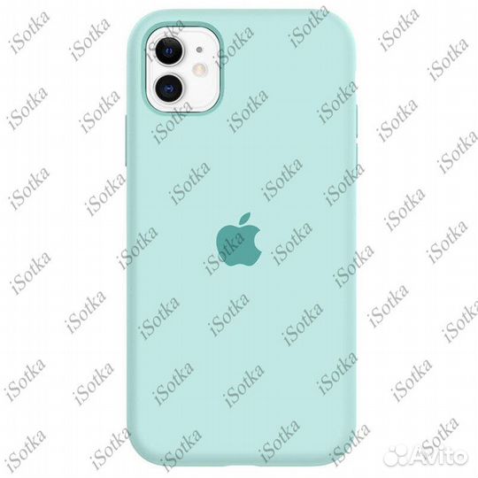 Чехол Apple iPhone 11 Silicone Case (голубой)