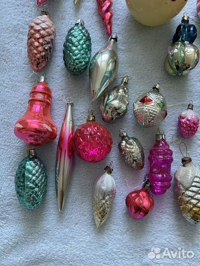 Елочные игрушки СССР глинка