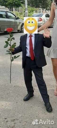 Костюм для мальчика серый 116