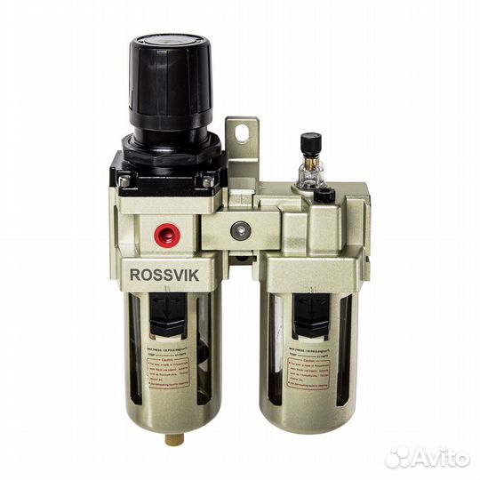 Фильтр c регулятором и лубрикатор rossvik 1/2