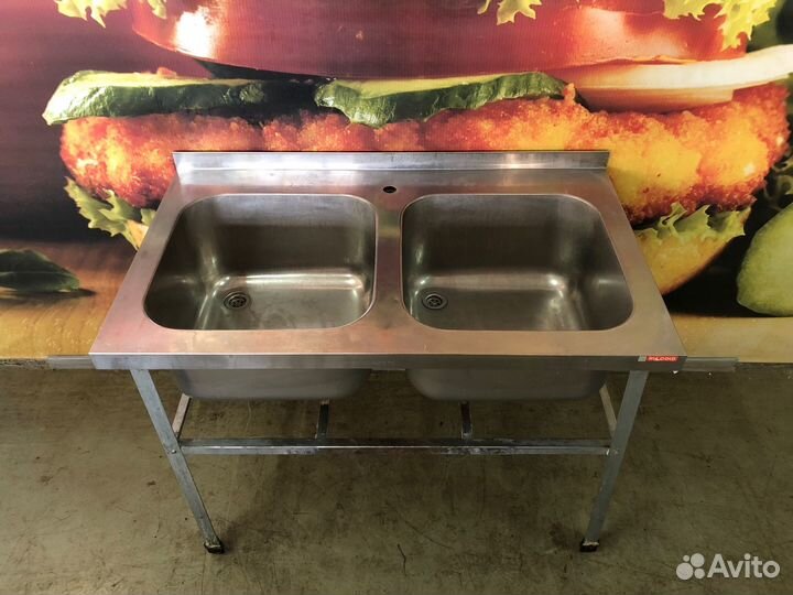 Ванна моечная 2-х секционная HiCold 120*70 см