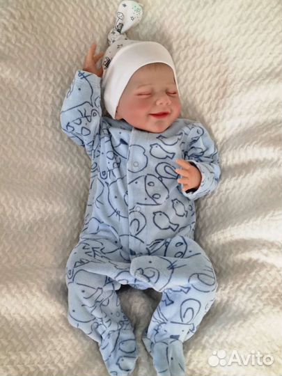Кукла реборн силиконовая мальчик