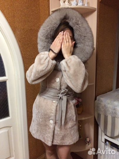 Шуба натуральная. Мутон