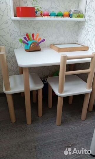 Детский Стол и стул и табурет