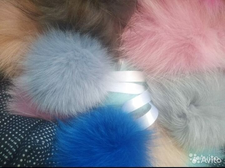 Помпоны пастельных цветов