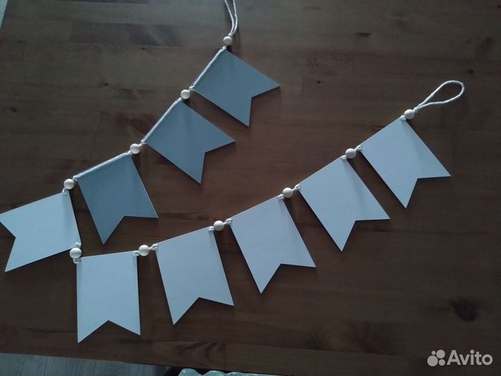 Гирлянда на стену деревянная новая