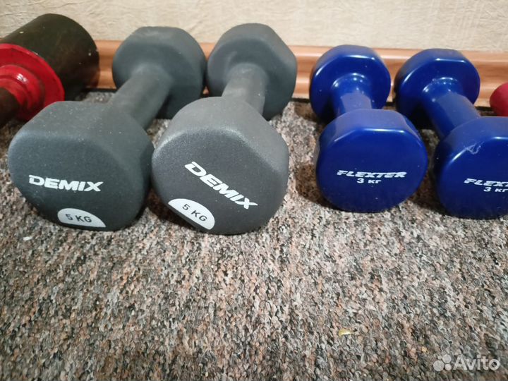 Гантели 1 кг, 3 кг, 5 кг, 10 кг