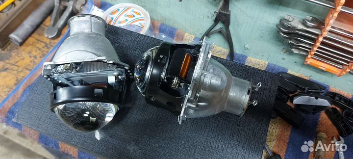 Биксеноновые линзы hella 3r комплект 2шт