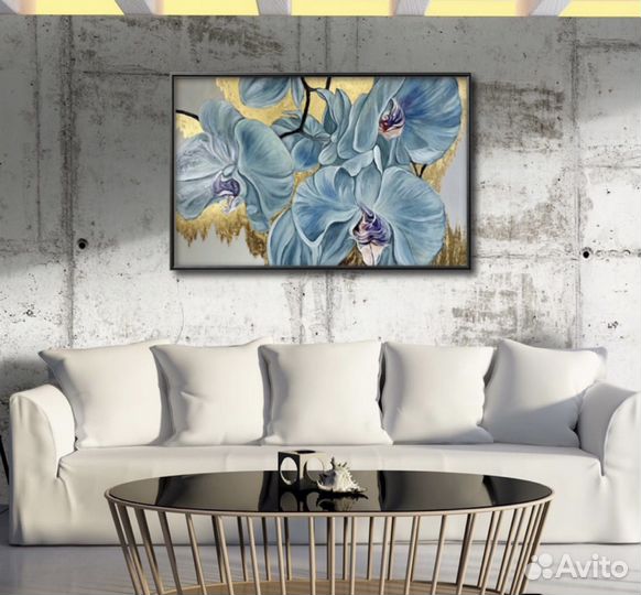 Картина маслом с цветами