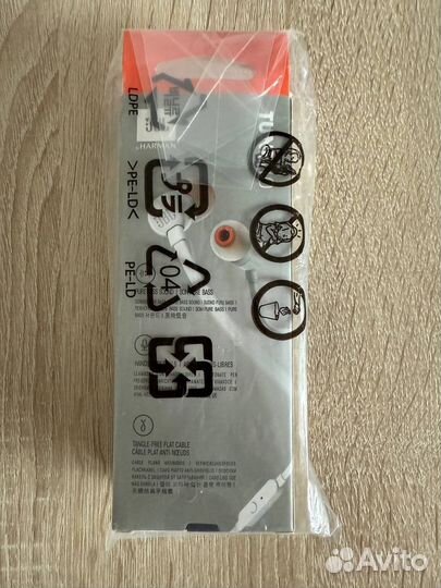 Наушники проводные, JBL T110, белые