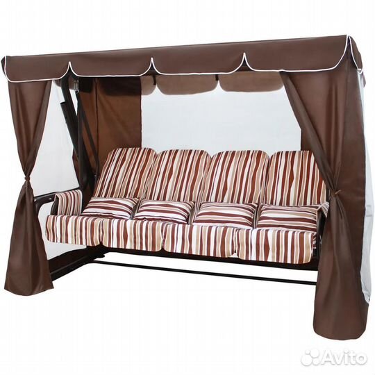 Садовые качели четырехместные 