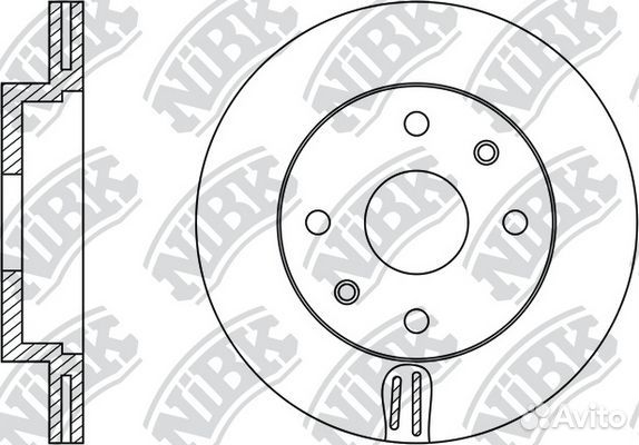 Диск тормозной передний