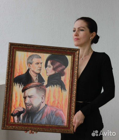 Портрет акварелью