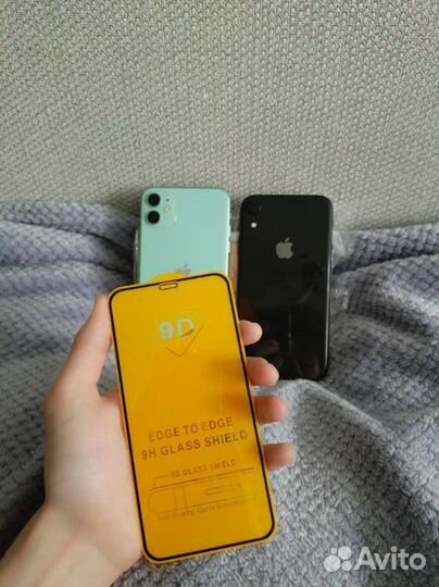 Защитное стекло iPhone 11 и iPhone XR