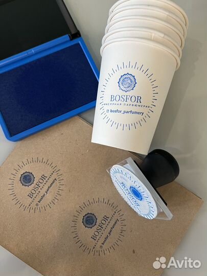 Штампы с логотипом на крафт пакеты и коробки