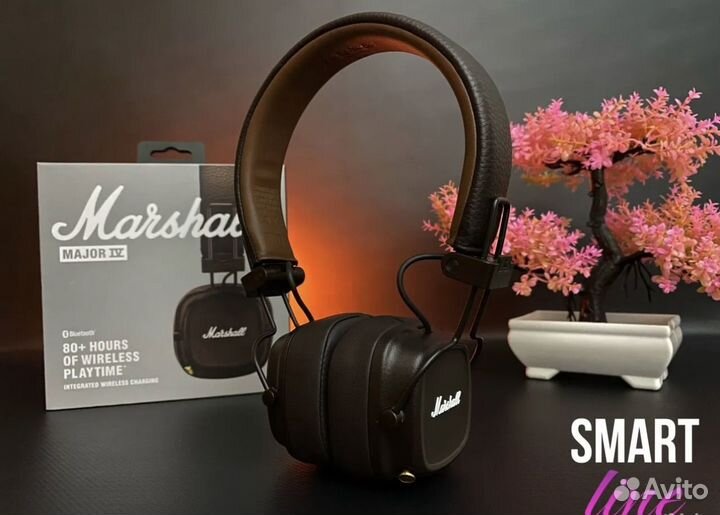 Беспроводные наушники marshall major 4 brown