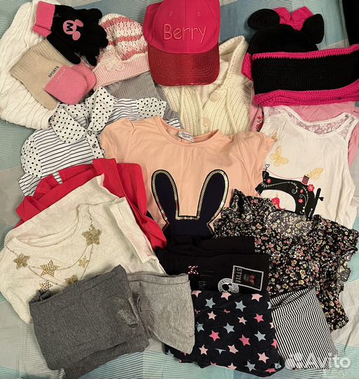 Вещи пакетом на девочку 110 116