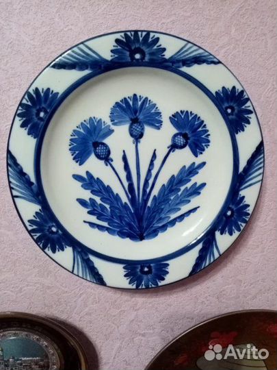 Настенная тарелка СССР, РСФСР, Васильки
