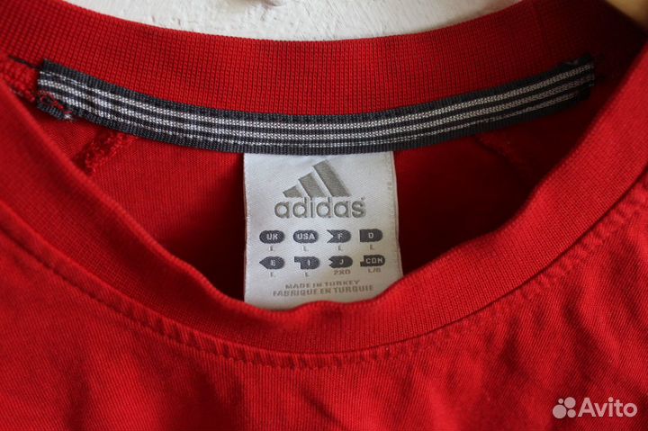 Футболка красная Adidas L мужская