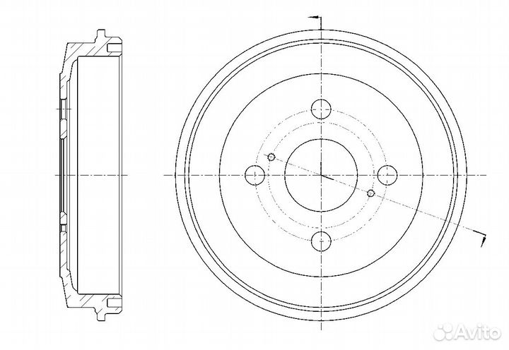 Барабан тормозной G-brake GD-06675 GD-06675 G