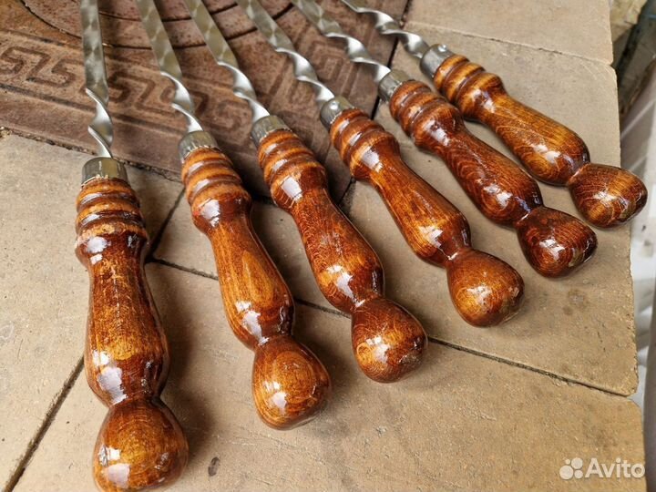 Шампура с деревянной ручкой