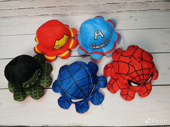 Мягкая игрушка осьминог-перевертыш, 20 см