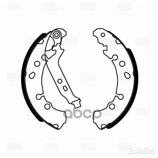 Колодки торм. для а/м Toyota Yaris (05) барабан