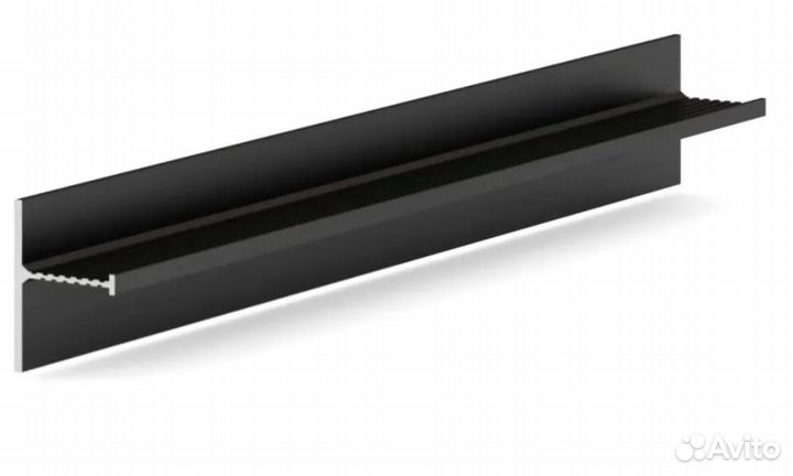 Теневой плинтус напольн анодир-ый до 3 м