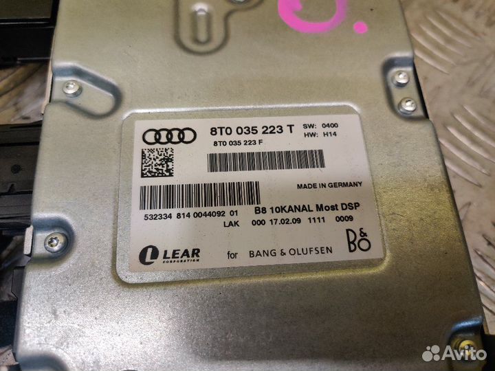 Усилитель звука bang olufsen Audi S4 Avant B8 8K5