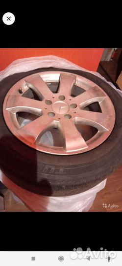 Литые диски r16 с шинами на mercedes
