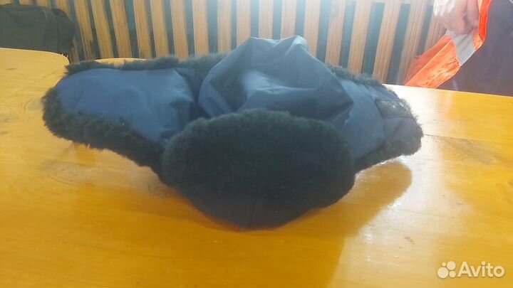 Шапка ушанка зимняя. подшлемник в подарок