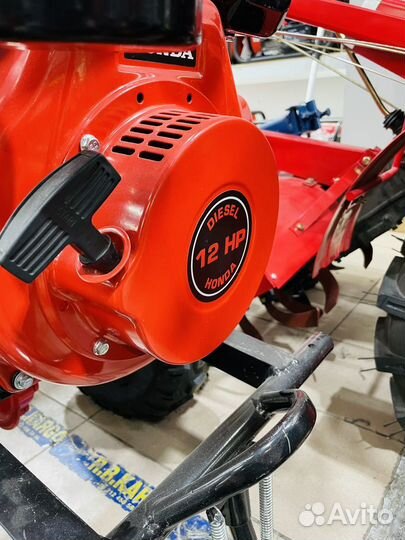 Дизельный мотоблок honda 12 hp+Картофелесажалка