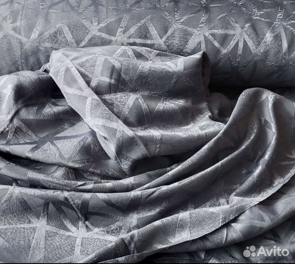 Ткань для штор софт геометрия