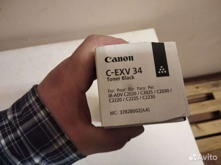 Картридж Canon C-EXV34 BK (3782B002)