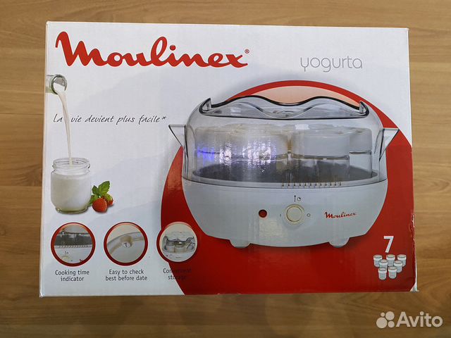 Новая Йогуртница moulinex Yogurta DJC141 7 банок