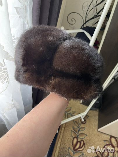 Норковая шапка мужская