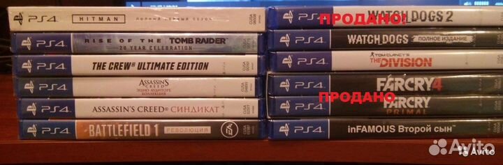 Игры на PS4, новые, не б/у