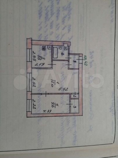 2-к. квартира, 40,5 м², 1/5 эт.