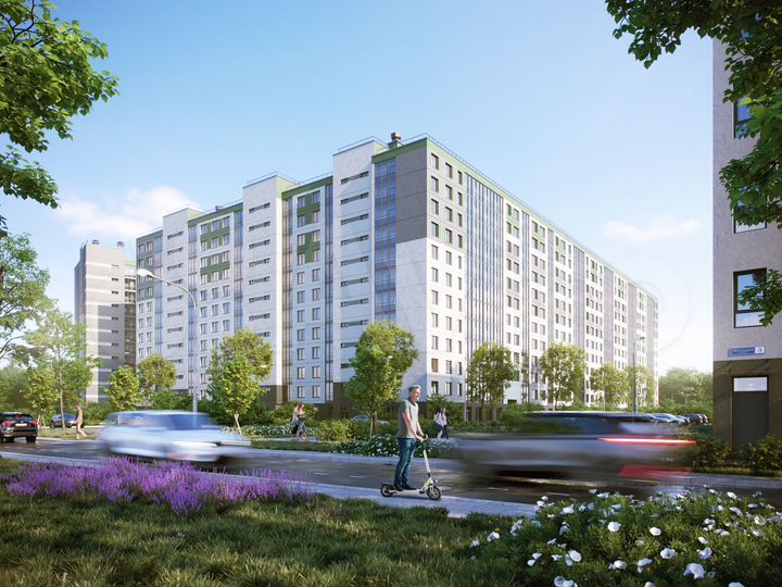 2-к. квартира, 39 м², 2/12 эт.