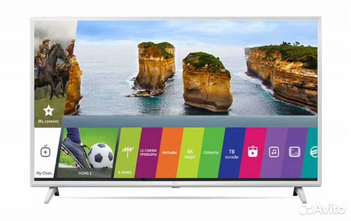 4K SMART LG 43UJ639V (108 см) HDR, WiFi