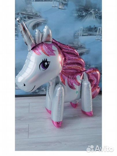 Фольгированные шары единорог