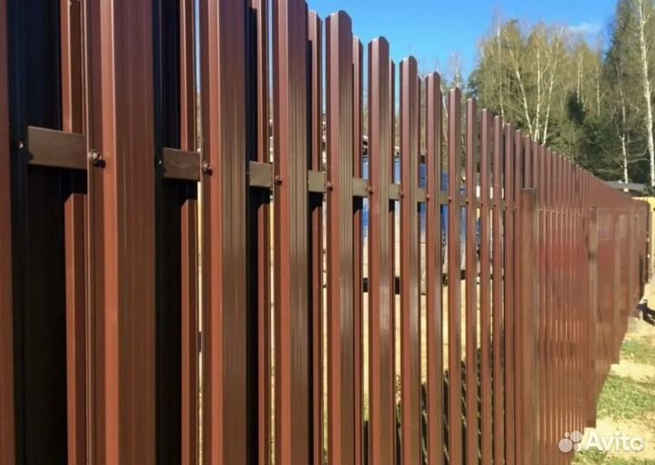 Забор металлический под ключ быстро