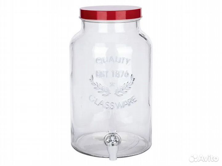Банка стеклянная с краником новая Lidl