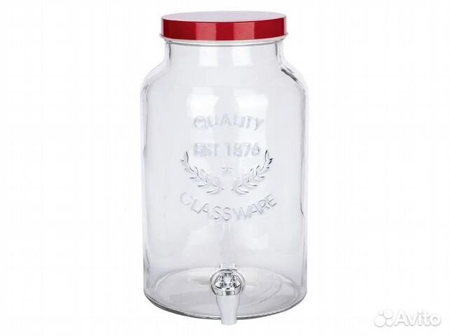 Банка стеклянная с краником новая Lidl